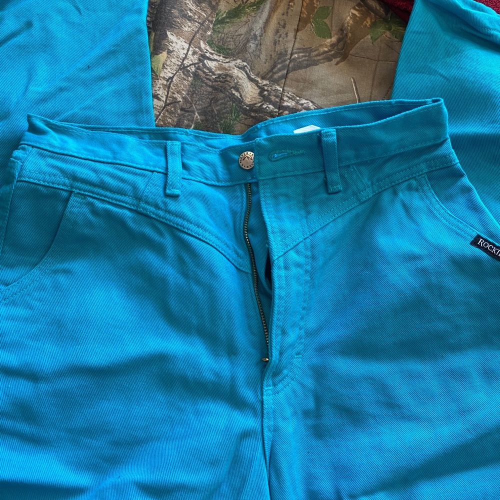 Teal high waist Vintage Rockies Jeans